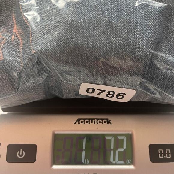 MNG Mango Denim Trucker Jacket Womens Large Blue Distressed Baddie Streetwear - Picture 9 of 10